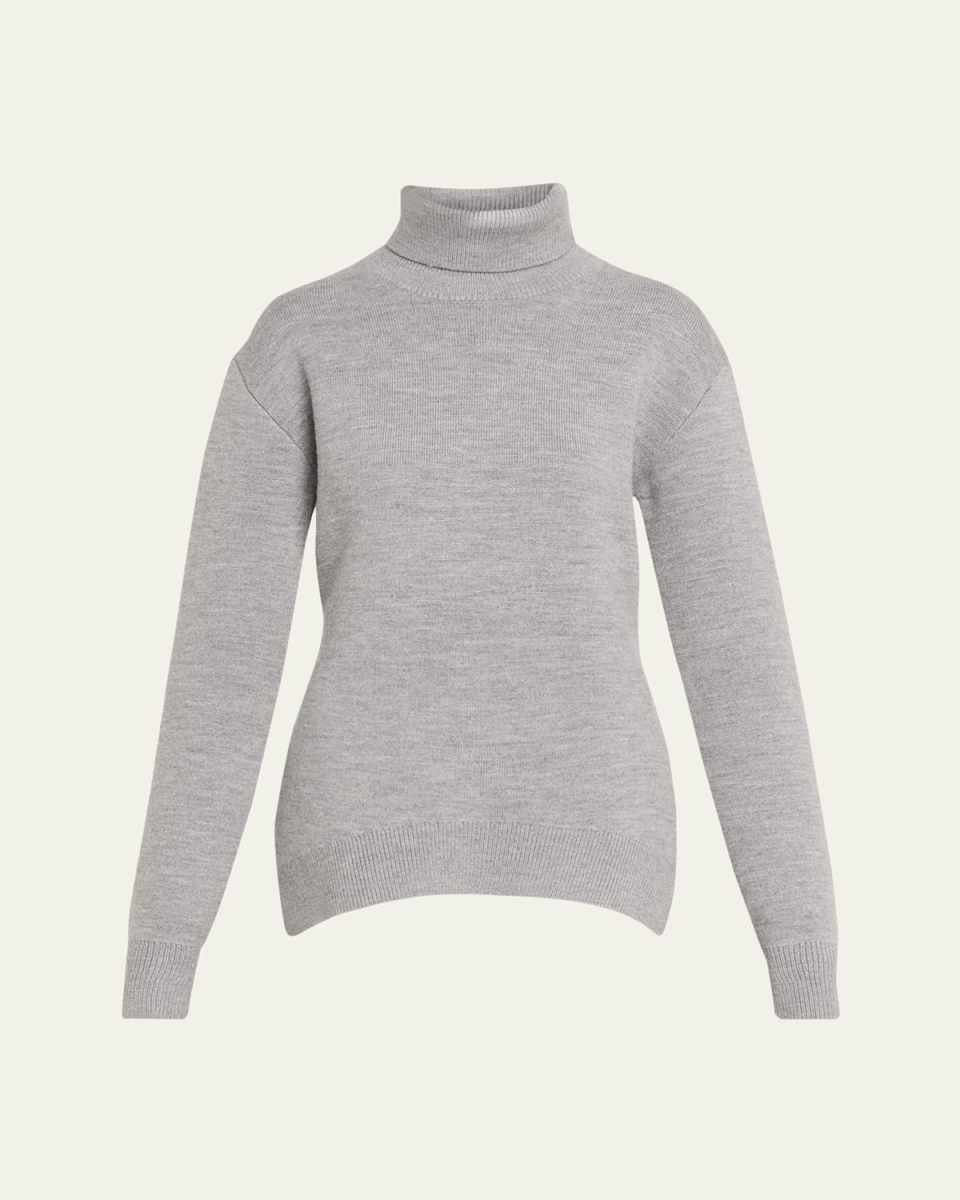 Double-Knitted Turtleneck Sweat